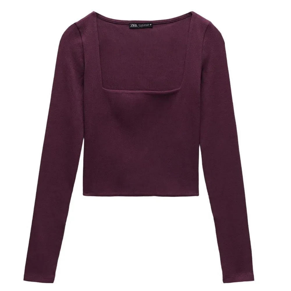 Zara square neck